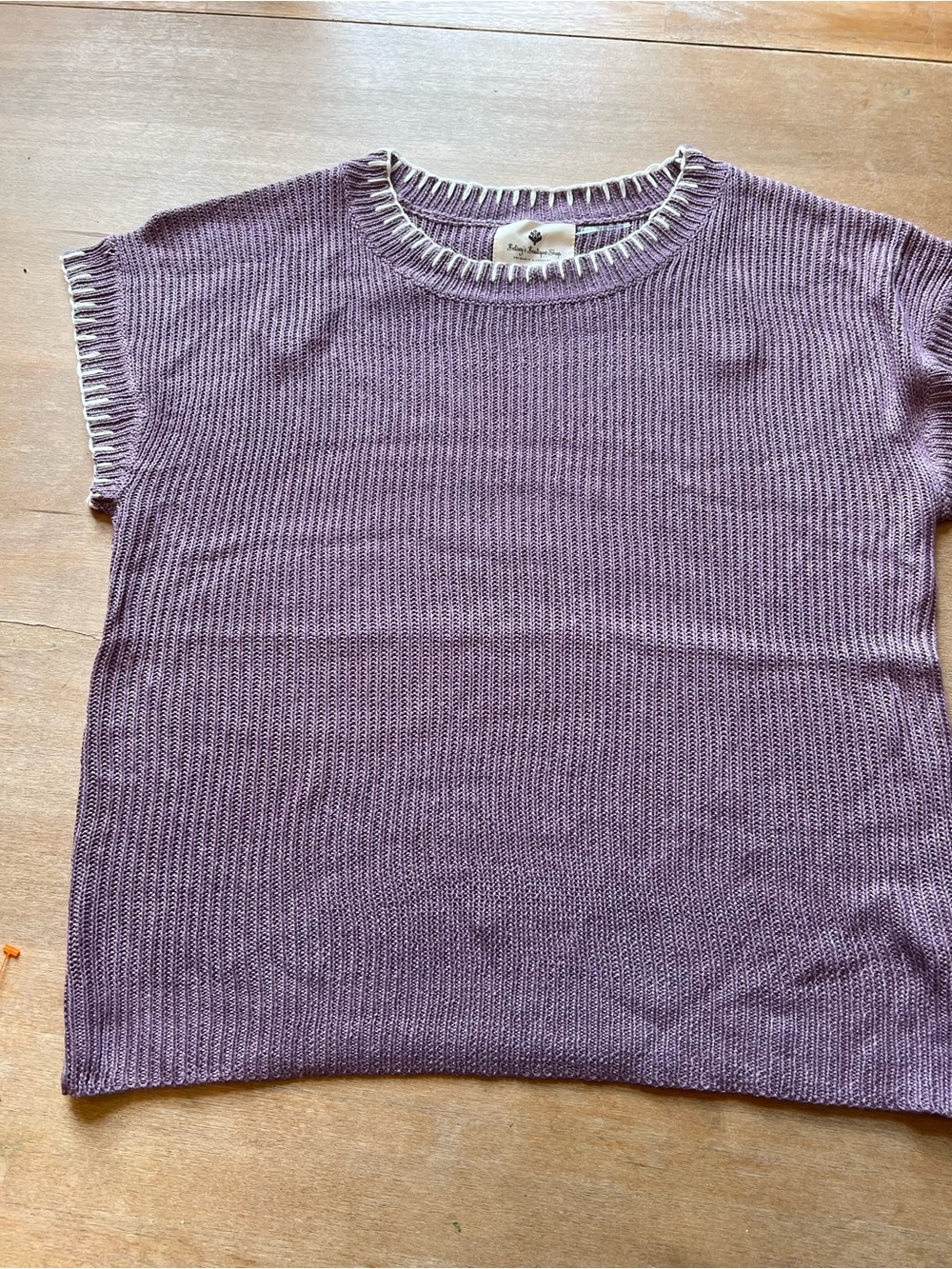 Women’s Lavender Crewneck Knit Sweater Top